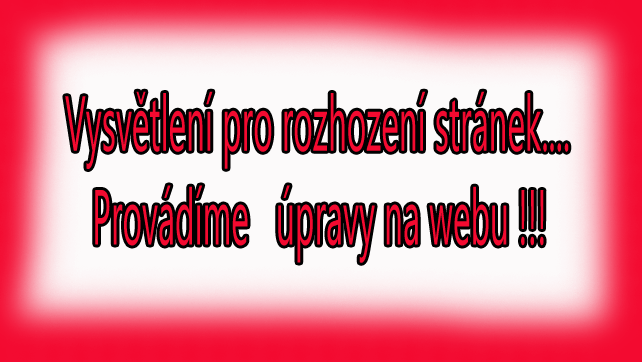 Provádíme úpravy stránek